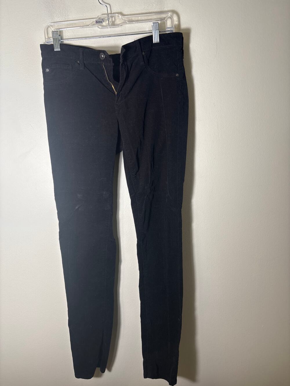 AG the Legging Black Cordoroy Super Skinny Sz 30